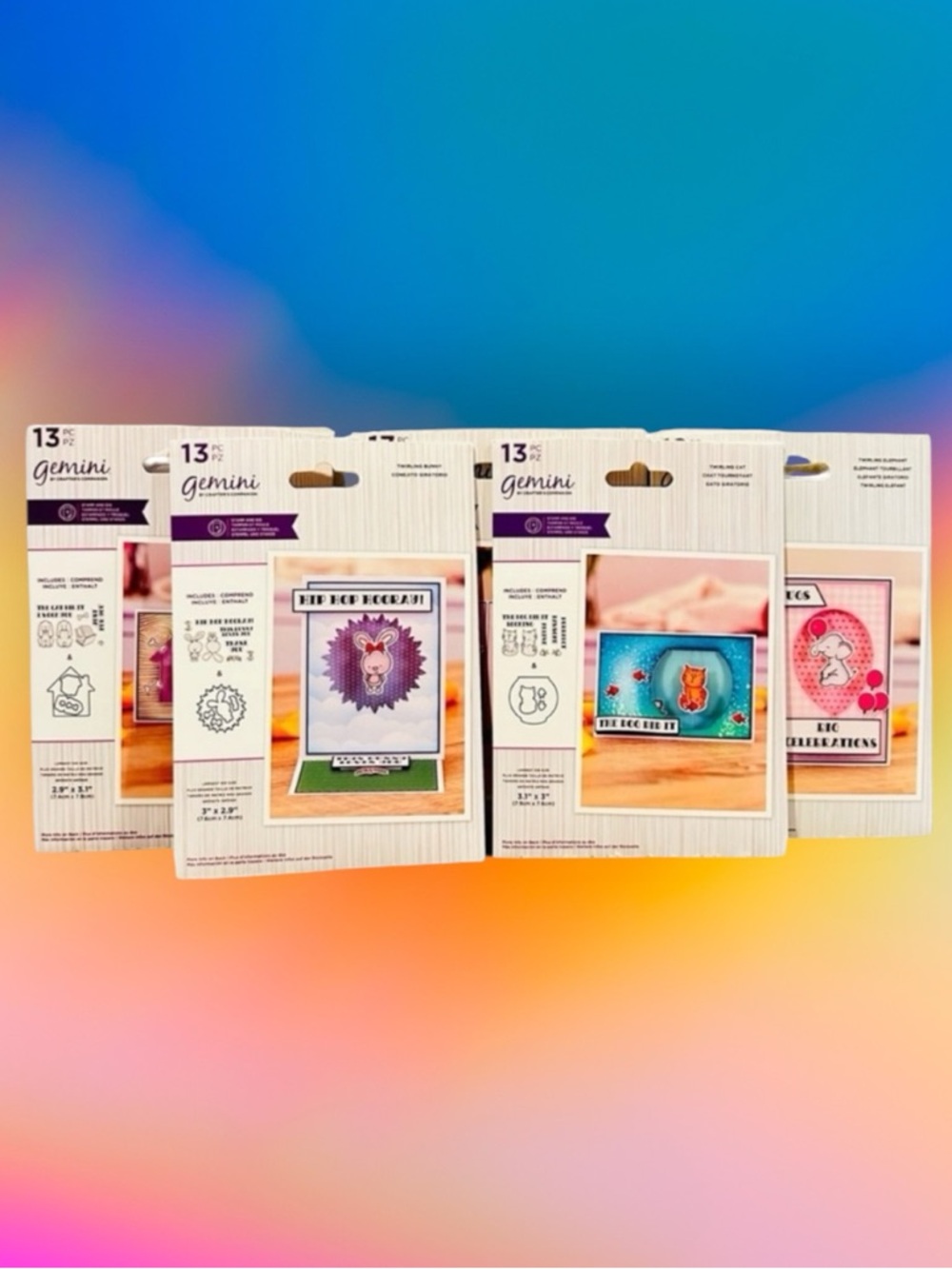 GEMINI BY CRAFTERS COMPANION Stamp and Craft Die Set Bundle of 5